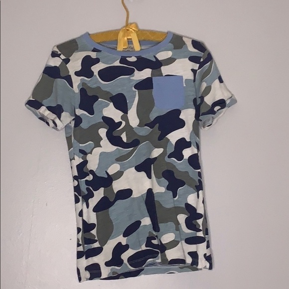 Sovereign Code Blue Camo Cuff Short Sleeve shirt boys XL - Picture 1 of 8